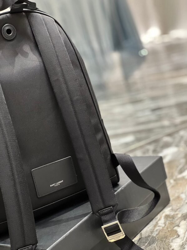 YSSL City Backpack In Canvas Unisex For Women 13.8in/35cm Black YSL - Image 2