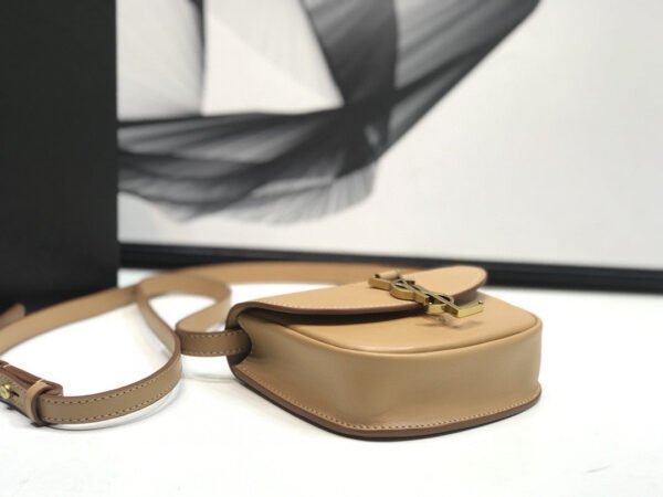 YSSL Kaia Small Satchel Brown For Women 7.2in/18.5cm YSL 619740BWR6W2725 - Image 9