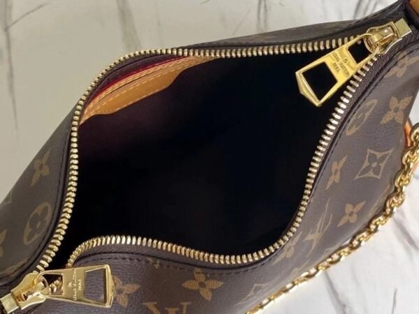 LV Boulogne Monogram Canvas Natural Beige For Women, Women's Handbags, Shoulder And Crossbody Bags 11.4in/29cm LV M45832 - Image 4