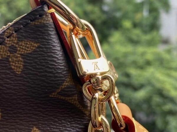LV Boulogne Monogram Canvas Natural Beige For Women, Women's Handbags, Shoulder And Crossbody Bags 11.4in/29cm LV M45832 - Image 6