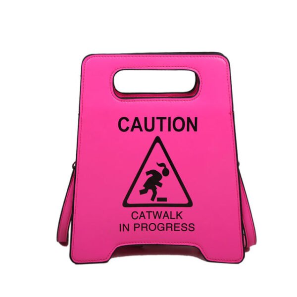 Crossbody Bag Creative Caution Letters Sign 2024 - Image 7