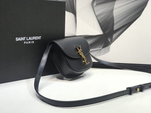 YSSL Kaia Small Satchel Black For Women 7.2in/18.5cm YSL 619740BWR0W1000 - Image 5