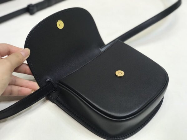 YSSL Kaia Small Satchel Black For Women 7.2in/18.5cm YSL 619740BWR0W1000 - Image 4