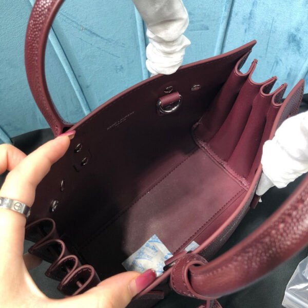 YSSL Sac De Jour Nano Burgundy For Women 8.6in/22cm YSL - Image 6