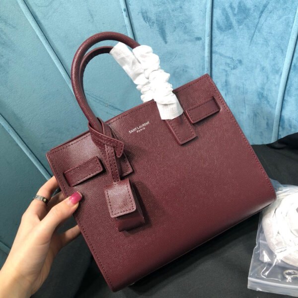 YSSL Sac De Jour Nano Burgundy For Women 8.6in/22cm YSL - Image 7