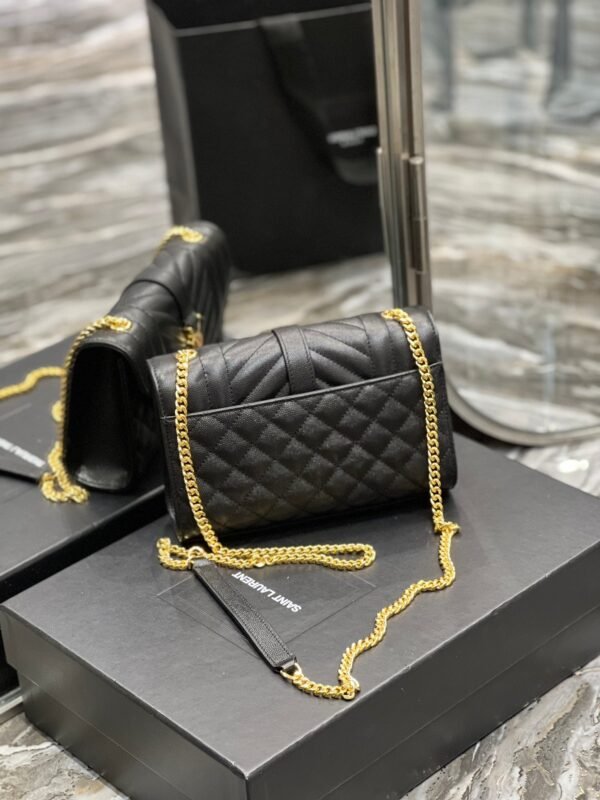 YSSL Small Bag Black In Mix Matelasse For Women 8.2in/21cm YSL 600195BOW911000 - Image 3