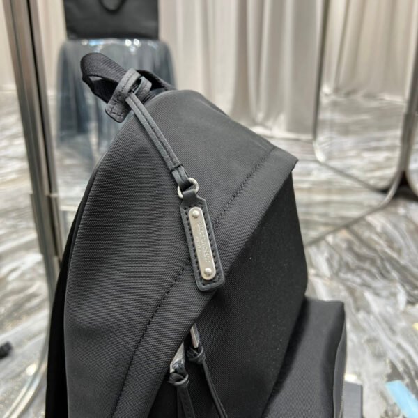YSSL City Backpack In Canvas Unisex For Women 13.8in/35cm Black YSL - Image 4