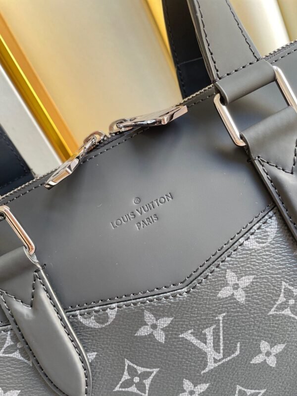 LV Briefcase Explorer Monogram Eclipse Canvas For Men, Bags, Shoulder And Crossbody Bags 15.4in/39cm LV M40566 - Image 4