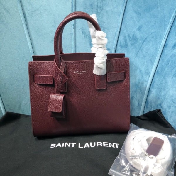 YSSL Sac De Jour Nano Burgundy For Women 8.6in/22cm YSL - Image 9