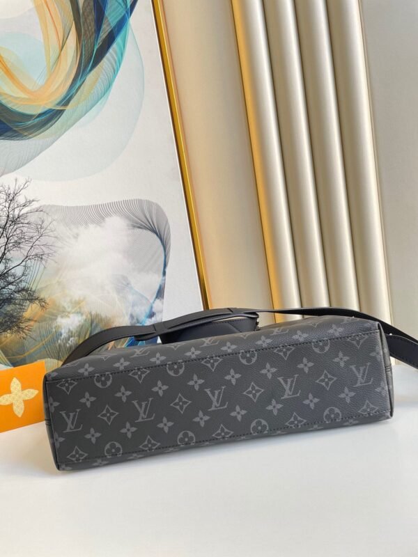 LV Briefcase Explorer Monogram Eclipse Canvas For Men, Bags, Shoulder And Crossbody Bags 15.4in/39cm LV M40566 - Image 3