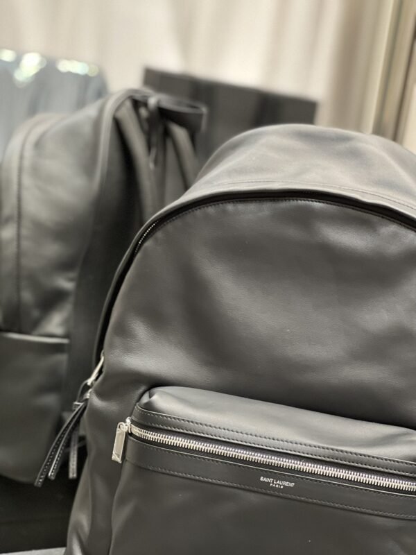 YSSL City Backpack Unisex For Women 15in/38cm Black YSL - Image 3
