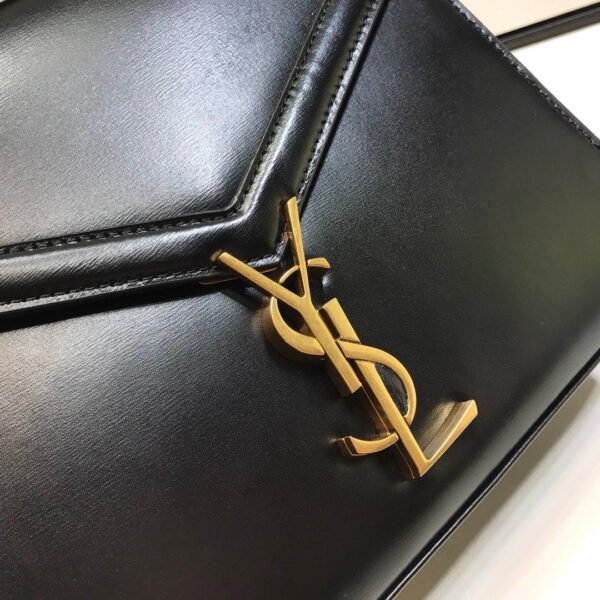YSSL Cassandra Medium Top Handle Bag In Grain Black For Women 9.6in/24.5cm YSL 623931BOW0W1000 - Image 3