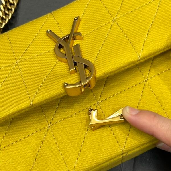 YSSL Jamie Mini Chain Bag Yellow For Women, Women’s Bags 6.9in/17.5cm YSL - Image 4